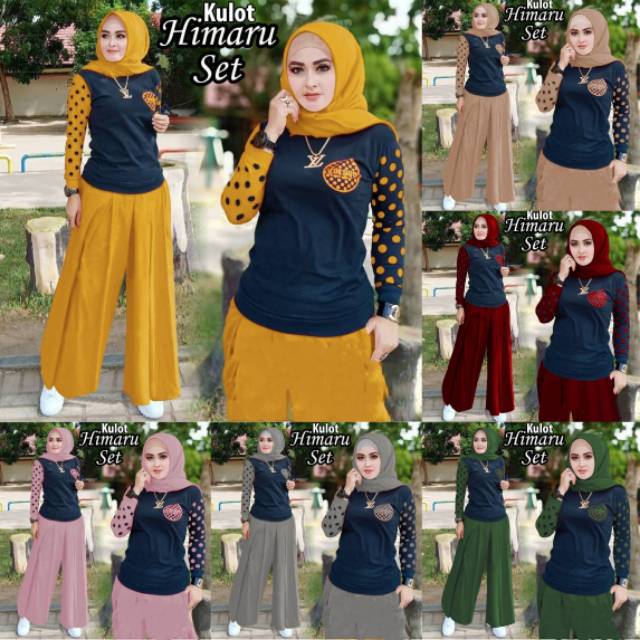 XC - SET HIMARU KULOT / SETELAN WANITA HIMARU / SETELAN SEHARI-HARI / STELAN PESTA ARISAN / BEST SELLER