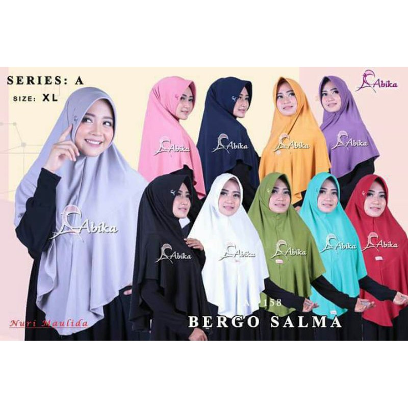 Bergo Salma xl | Abika | Jilbab jumbo