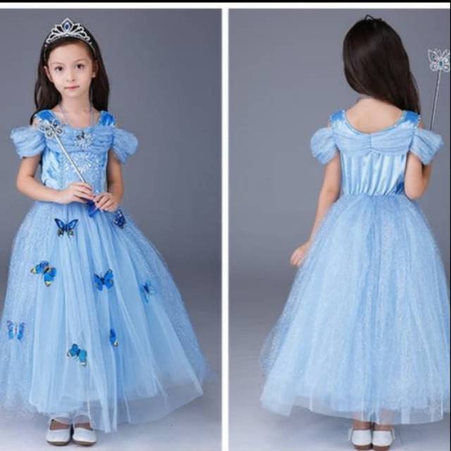 Kostum Princess Cinderella Murah Baju Dress Pesta Anak Disney Import