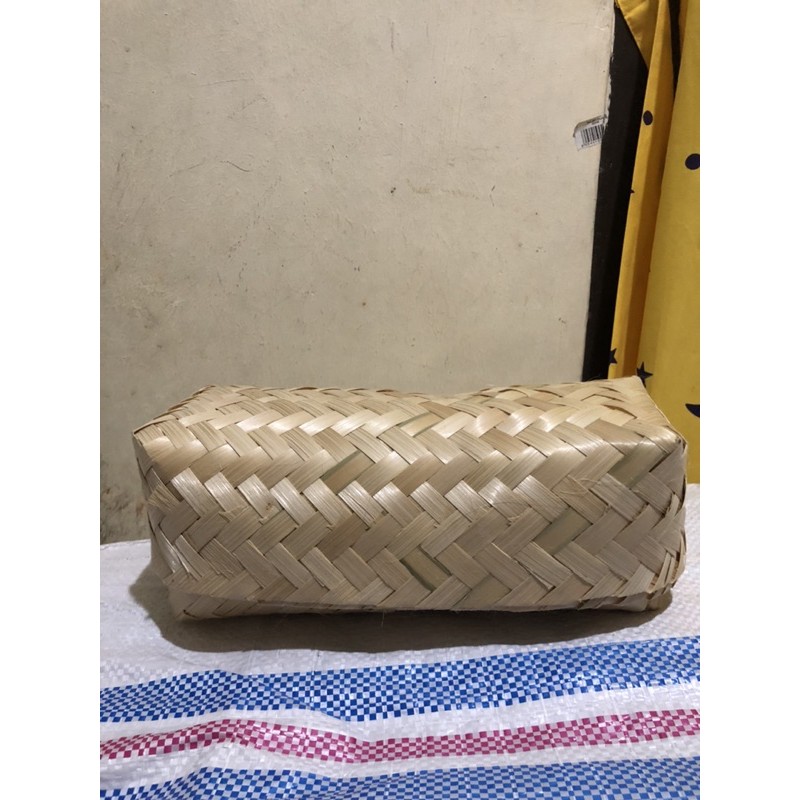 besek bambu pegon kecil natural/besek persegi panjang 8*23
