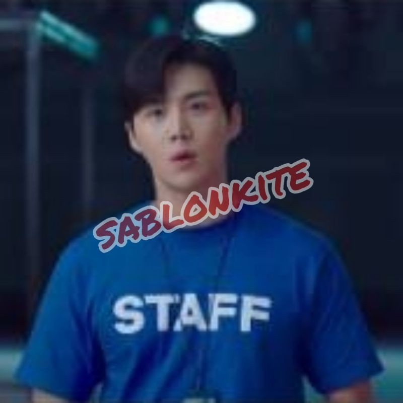 MURAH!!! KAOS BIRU START UP STAFF DRAMA KOREA DRAKOR SK 796 UNISEX COMBED 30S