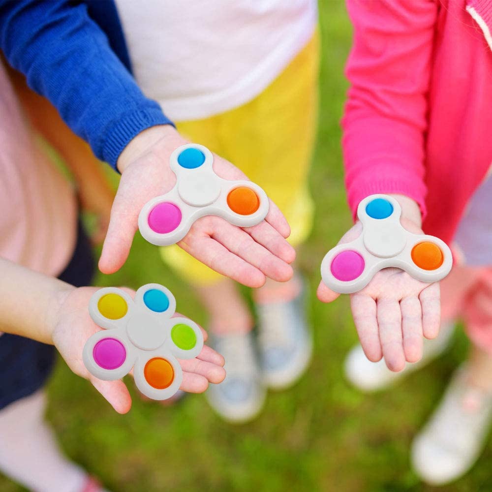 Baru Lemak Otak Fidget Dimple Sederhana Figet Mainan Pop It Push Stress Relief Hand Toy Popit Untuk Anak-Anak Dewasa Edukasi Dini