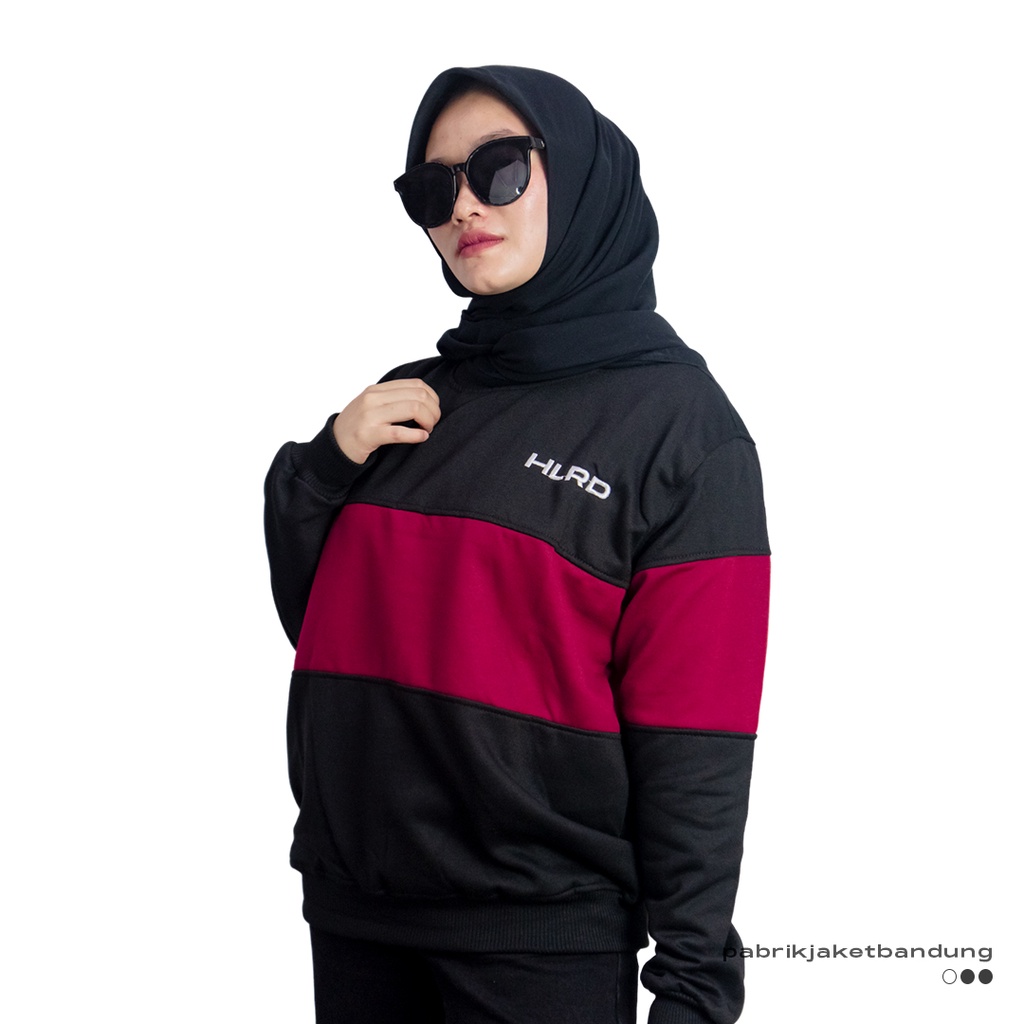 Holyrider Sweatshirt Stripe Thara Maroon II Sweatshirt Stripe Fashionable