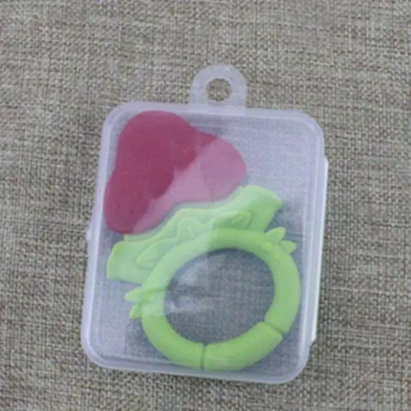 TEETHER BUAH FRUIT + CASE mainan gigitan