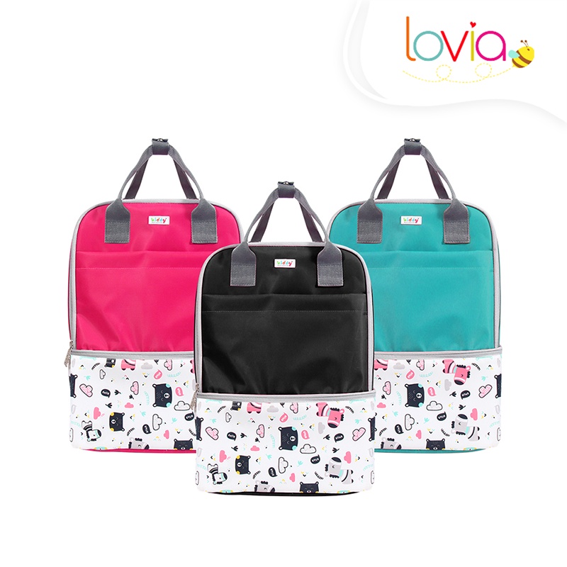 Kiddy Tas Ransel Bayi Dengan Cooler Bag / Tas Back Pack Anak / Travel Bag Kiddy Pinata Series - 50047