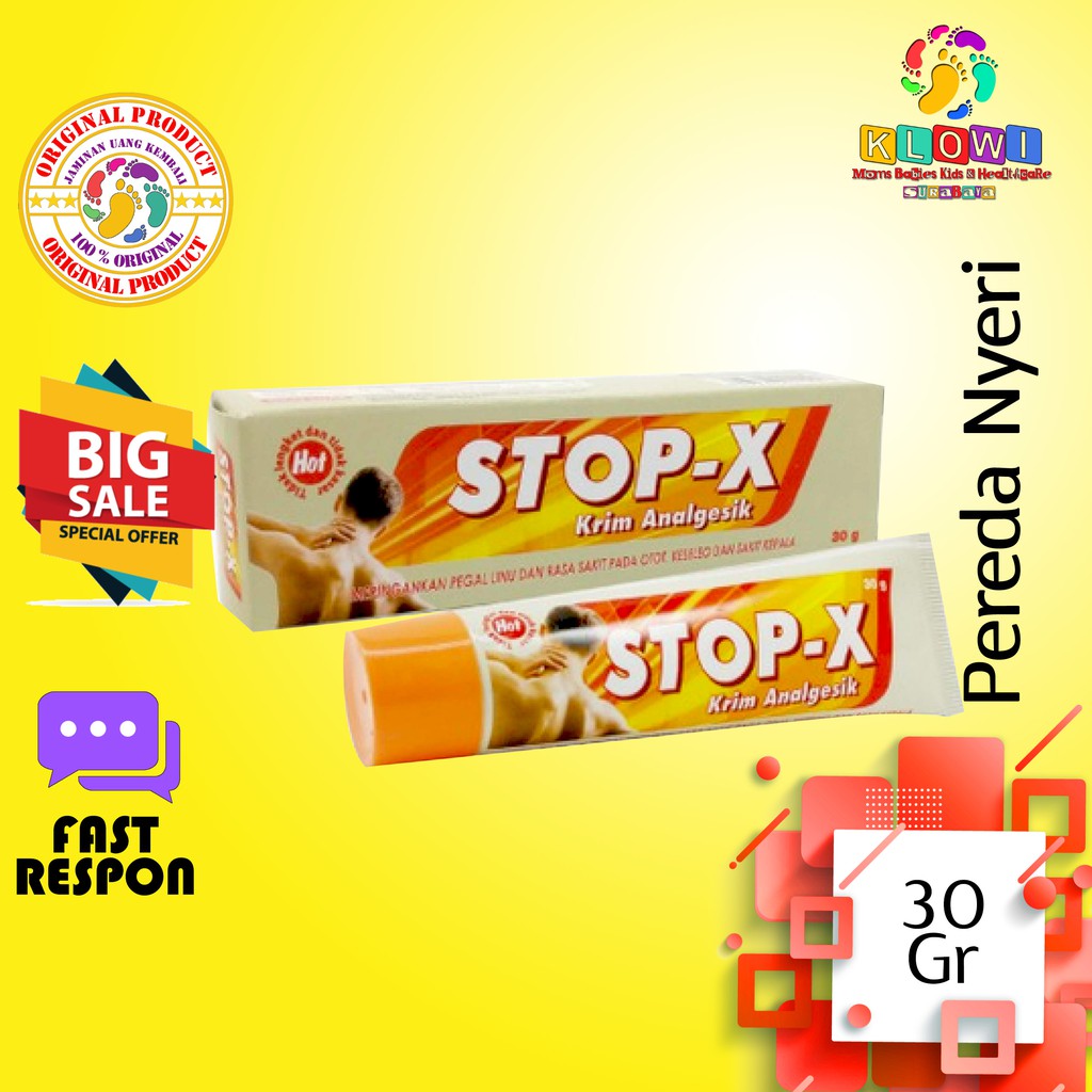 Bundling 2 Stop X 30 Gram Cream Pereda Pegal, Nyeri Otot dan Keseleo