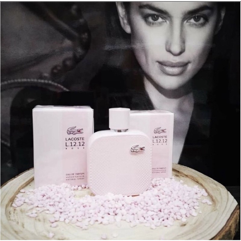 (BISA COD) PARFUM WANITA LACOSTE ROSE LACOSTE L.12.12 ROSE PINK ORI 100ML