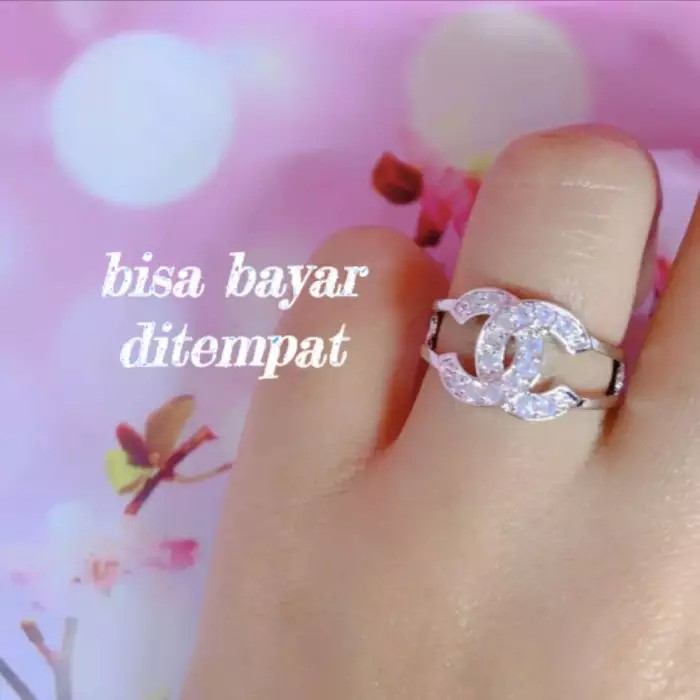 Cincin wanita cenel  SILVER DAN GOLD model terbaru