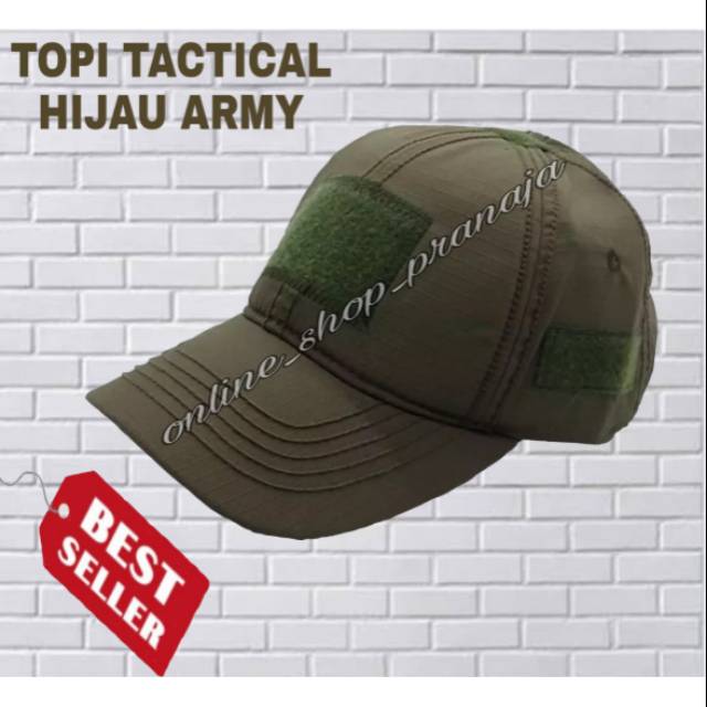 Topi tactical velcro/topi tactical hijau army/topi pria