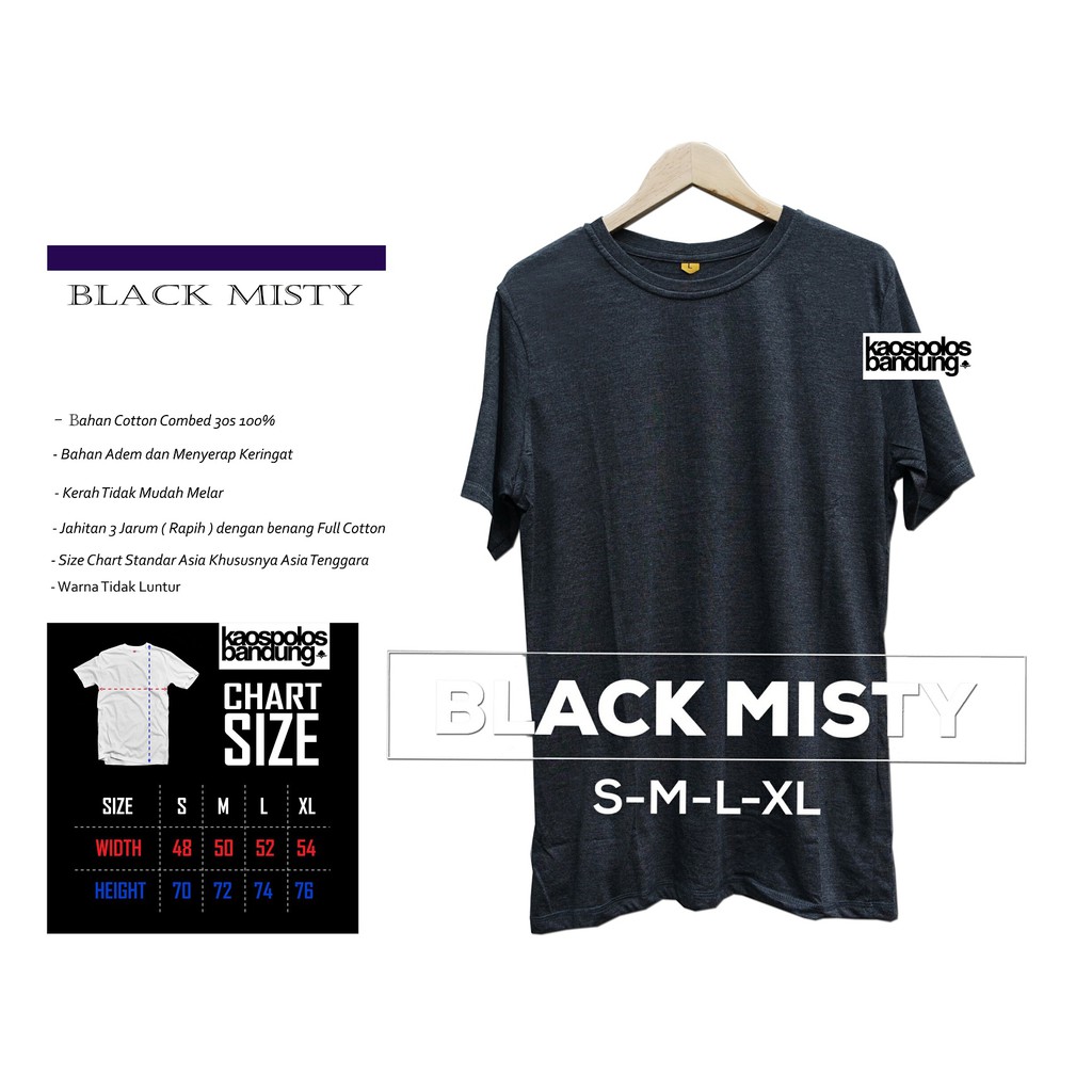 Kaos Polos / Kaos Distro Pendek Original Bahan Katun 