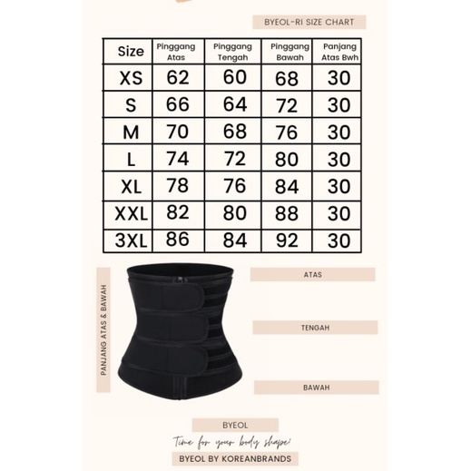 Korean Brands Byeol PostPartum Body Shape Corset - Byeol-a (KORSET MELAHIRKAN RESLETING WAIST SHAPER