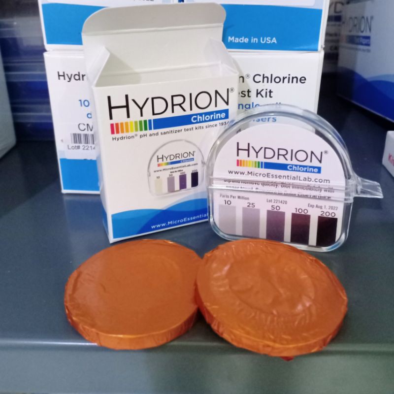 Jual Hydrion CM240, Chlorine Test Paper, range 10200 PPM Indonesia