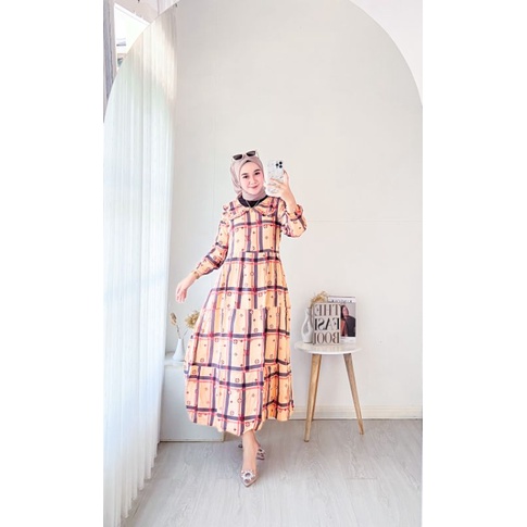 YUMIA MIDI DRESS VIRAL BRANDED