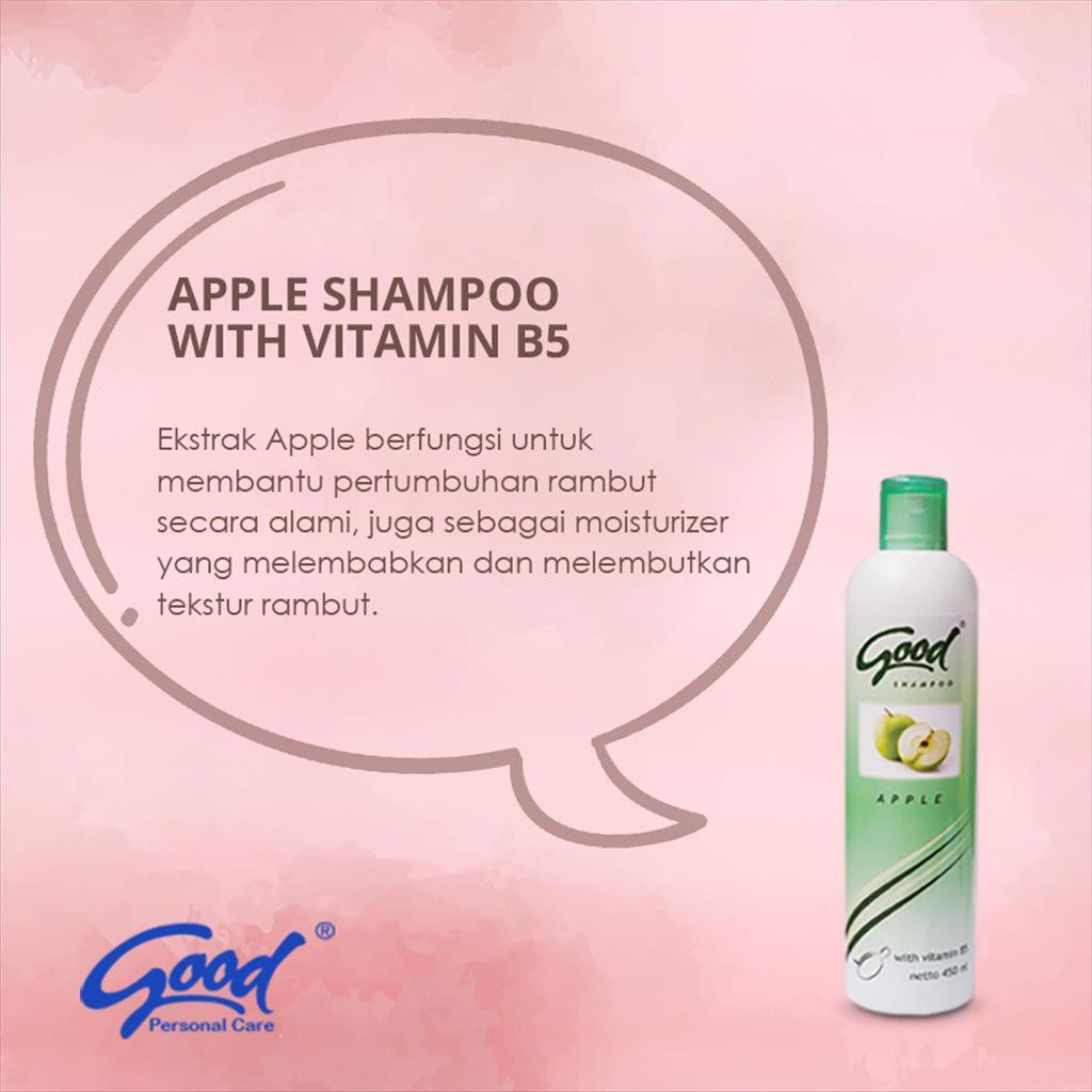 ❤artemis.shop❤ Good Shampoo with Vit B5 denga n extract Appel / Lemon / Protein 450ml