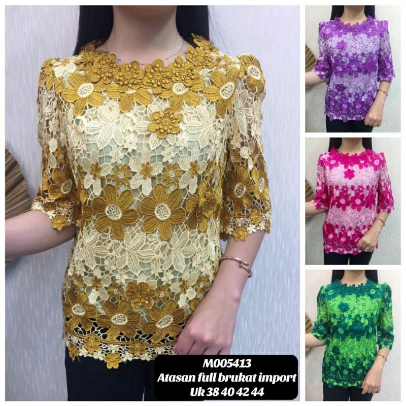 Atasan Brukat Chibi / Blouse Chibi Premium / Atasan Chibi / M005413