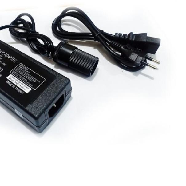 ♀ Adaptor 220v ac to dc 12volt 6A socket lighter mobil 6 ampere original vacum cleaner mobil 120w ma