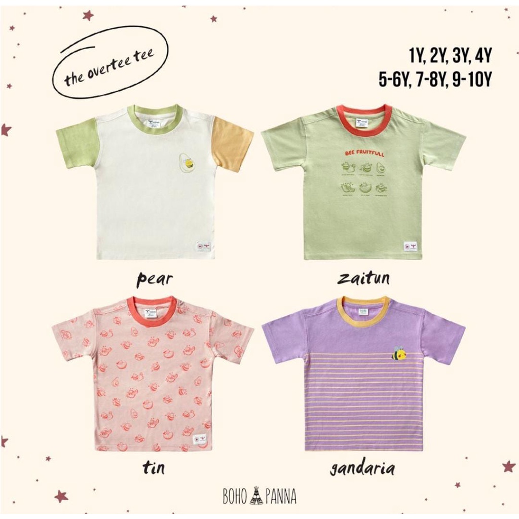 BOHOPANNA THE OVERTEE TEE / BAJU ATASANA ANAK