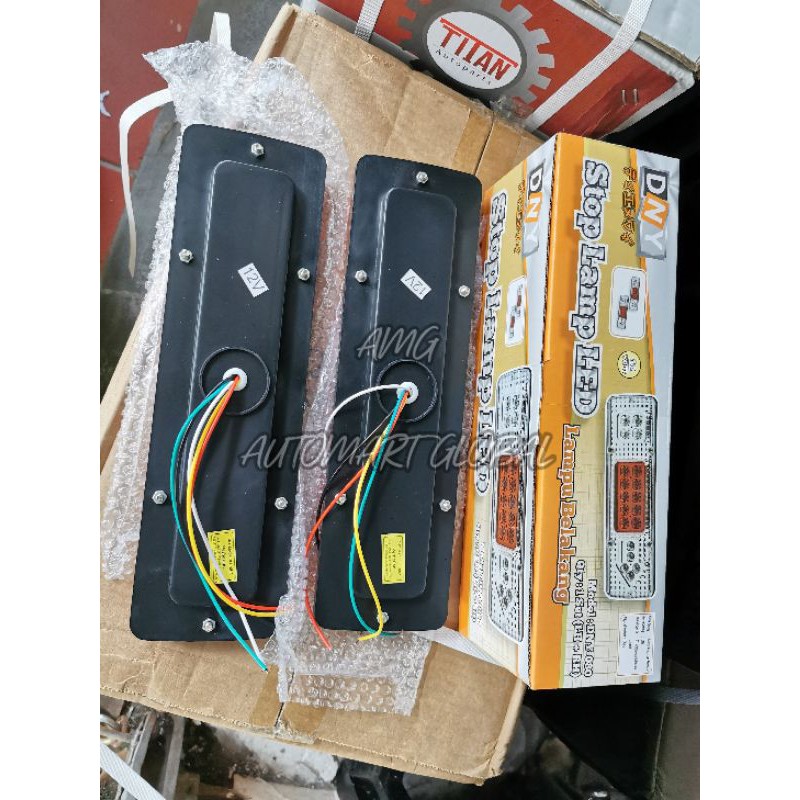 lampu stop belakang led mobil pick up 12 volt per set 2pc