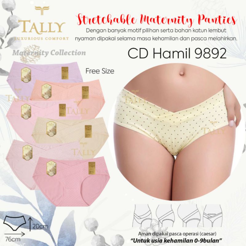 Celana dalam cd hamil Tally 9892 motif polkadot