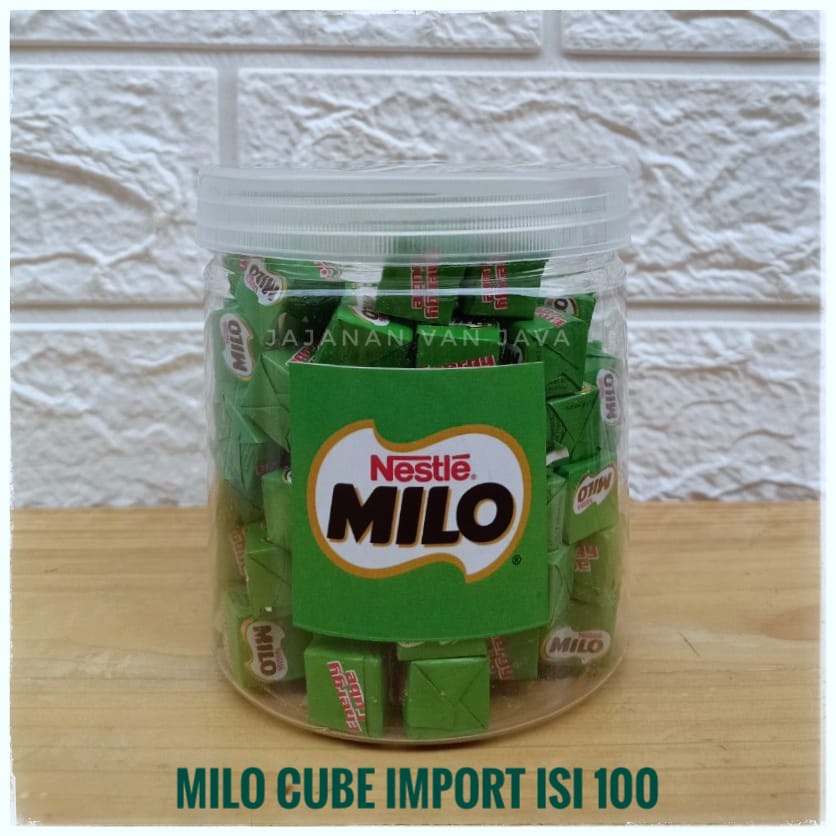 

READY KIRIM Milo Cube ORI IMPORT isi 100 pcs Kemasan Toples / Milo Ccube Energy Ori Original Malaysia