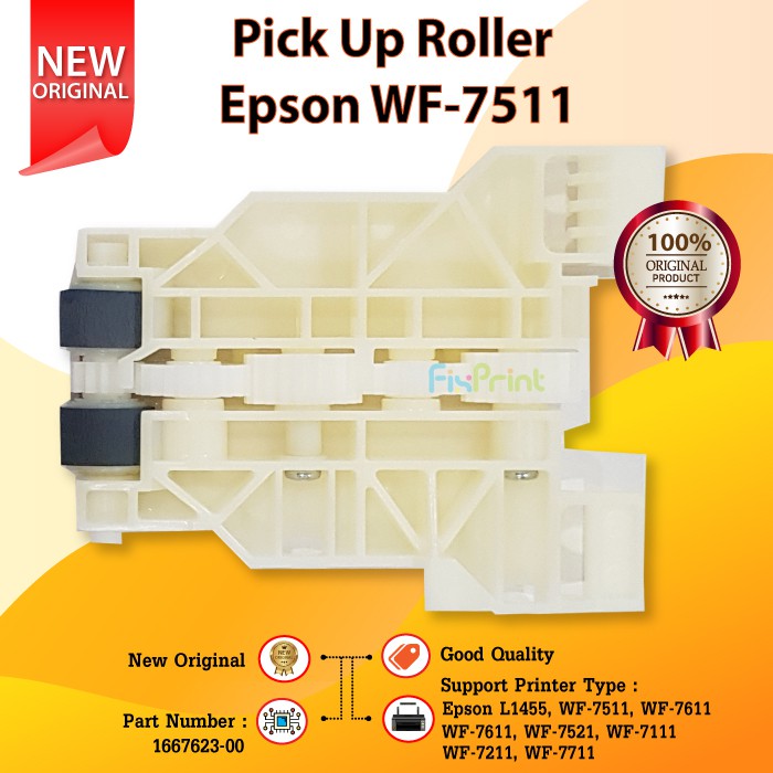 Pick Up Roller Epson L1455 WF7111 WF7211 WF7511 WF7511 WF7611 WF7521 WF7711, Part Number 1667623-00