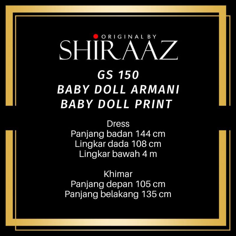 GS 150 SYARI BY SHIRAAZ