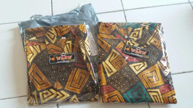 Kemeja Batik Pria M L Xl Xxl Motif Sogan G Seragam