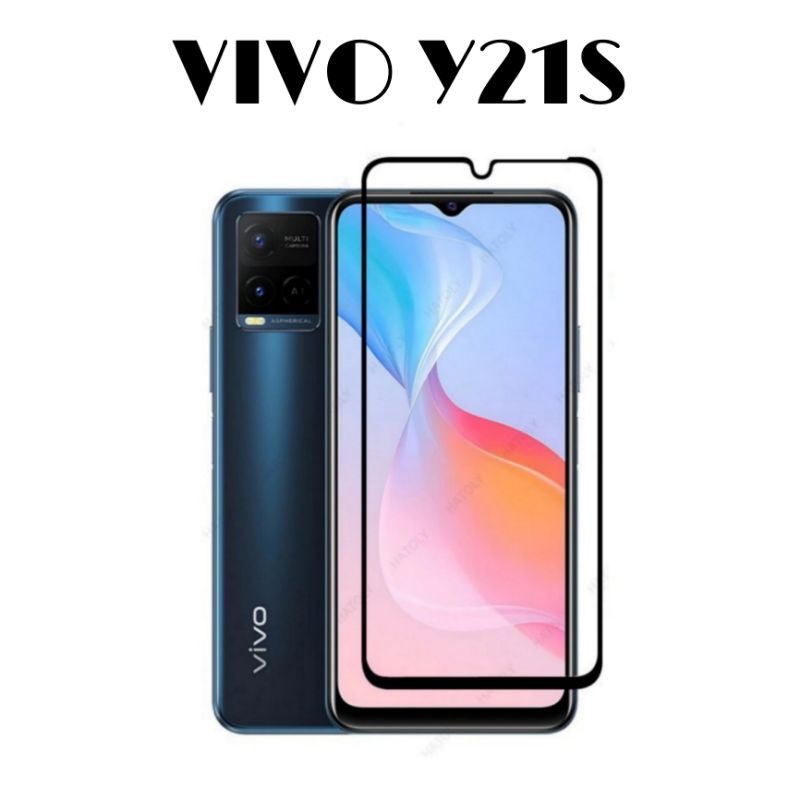 Tempered Glass VIVO Y21S T1 5G Y21 Y21T Y21A Y33S TG Anti Gores Kaca Full Layar