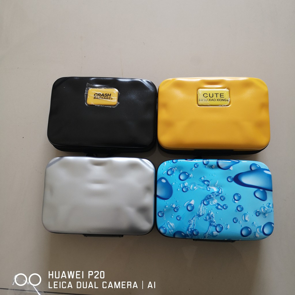 Tas tangan organizer kosmetik mini bahan ABS