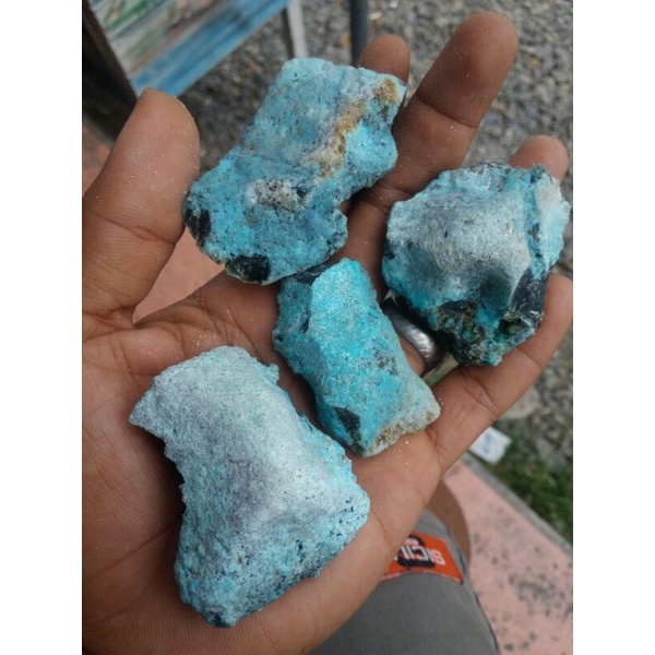 

bongkaan batu bacan maziko 4 pcs coklat shijau cair
