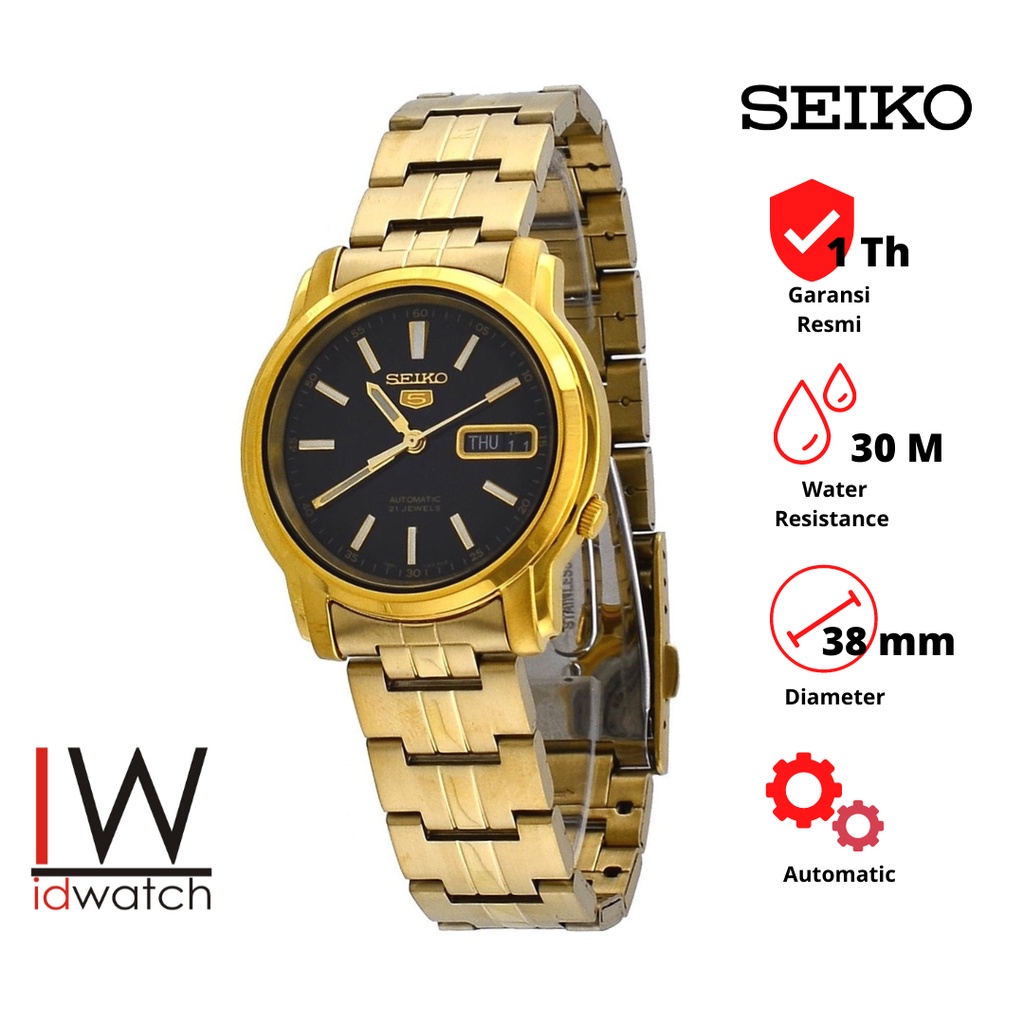 Seiko 5 SNKL88K1 Automatic Jam Tangan Pria Original SNKL88 Wanita Unisex Cewek Cowok