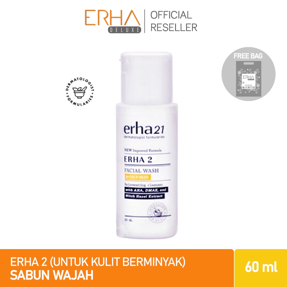 ERHA 2 Sabun Wajah - Kulit Berminyak dgn Niacinamide PHA AHA Niacinamide / BPOM