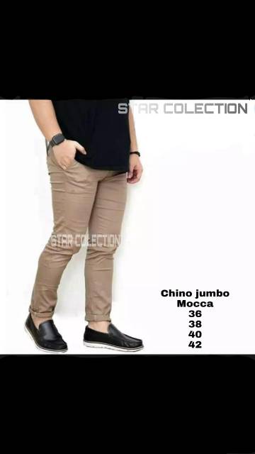 Celana Chino Pria Super Jumbo Big Size Premium 36 / 42