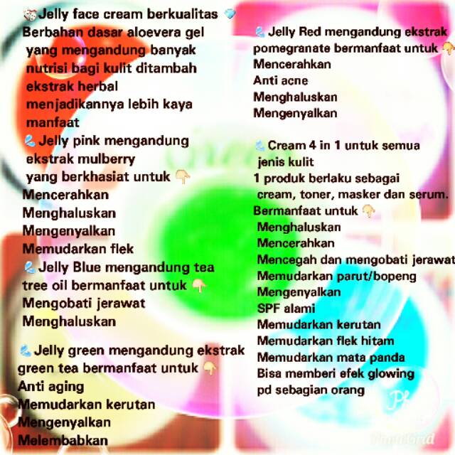 Jelly Cream Kiloan ( Aplha Arbutin asli 👍)