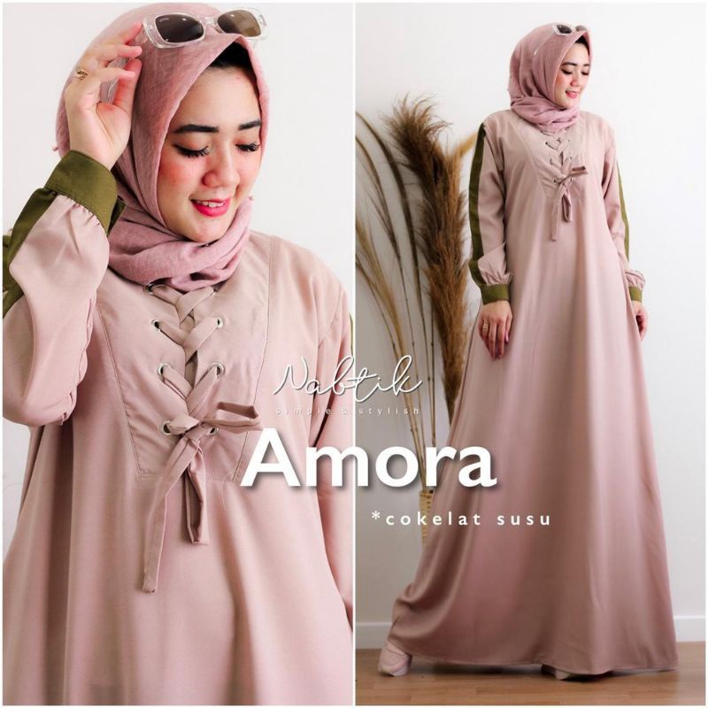 Amora dress fashion muslim wanita