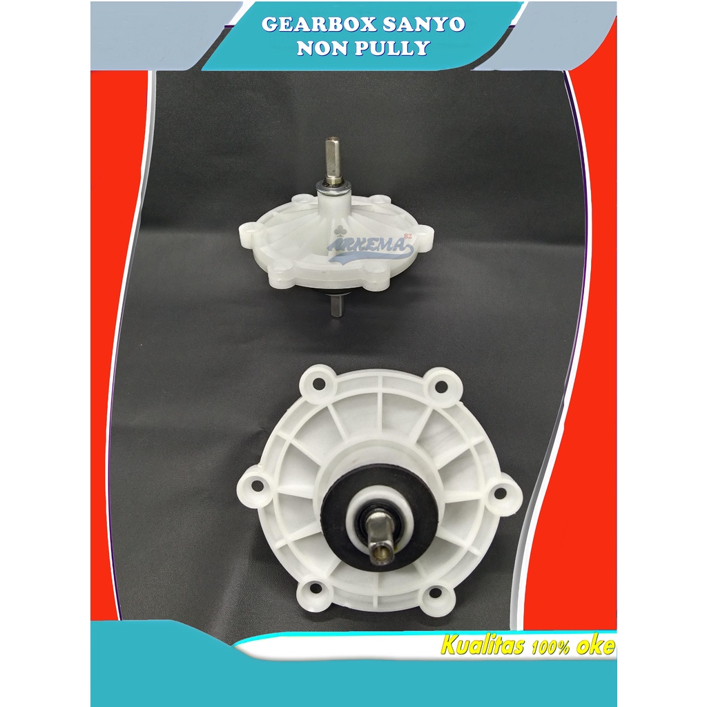 GEAR BOX MESIN CUCI 2 TABUNG SANYO NON PULI TIPIS | GEARBOX / GIRBOX / GERBOX  SANYO UMUM