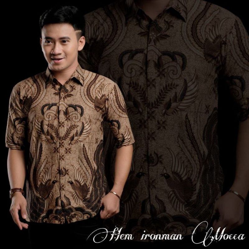 (BISA COD)hem batik cassual/baju batik halus semi sutra