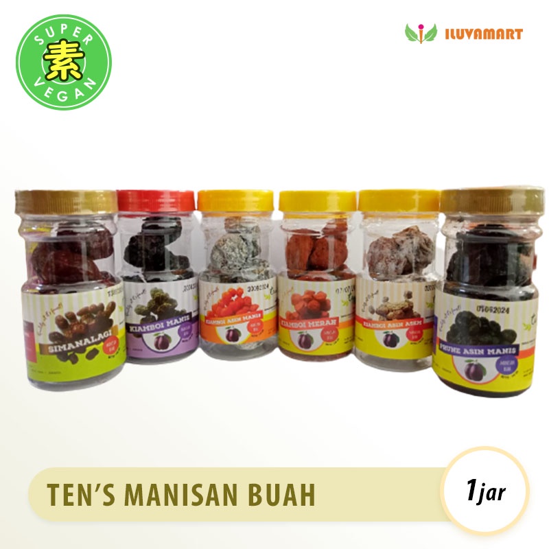 

Ten's Manisan Buah Kering in Jar / Manisan Tanpa Biji