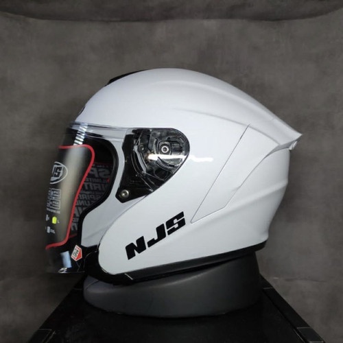 Helm NJS Kairoz White Glossy Original READY STOCK GOSEND BANDUNG