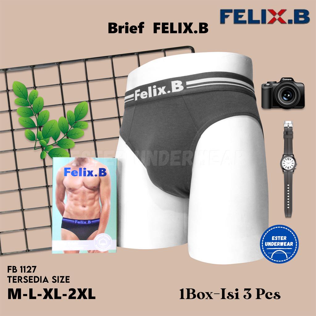 Felix.B Cotton Spandex Mini Briefs 3in1 FB1127-3 Isi 3 Pcs