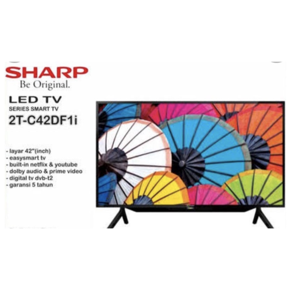 SHARP LED 42 Inch  Easy Smart TV 2T-C42DF1