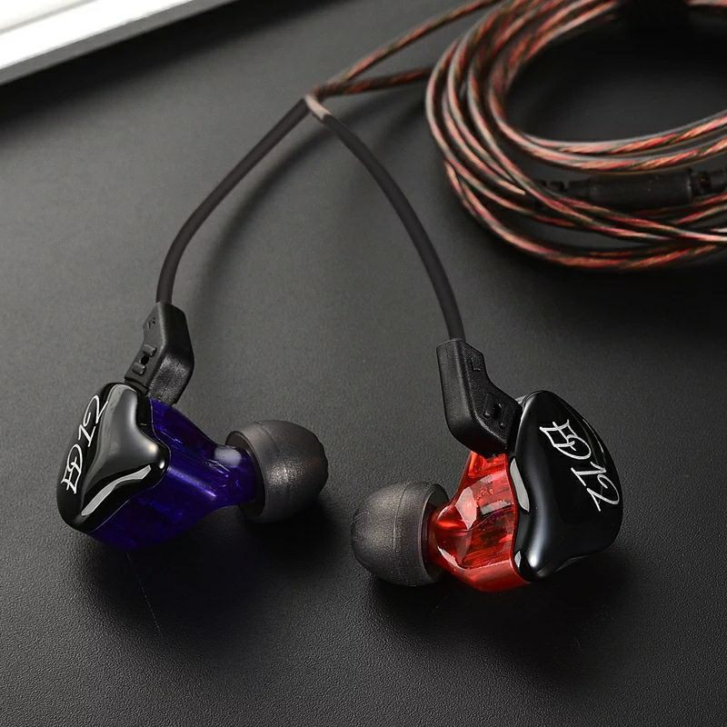 KZ ED12 with Mic 1DD Dynamic Bass Monitoring Earphone