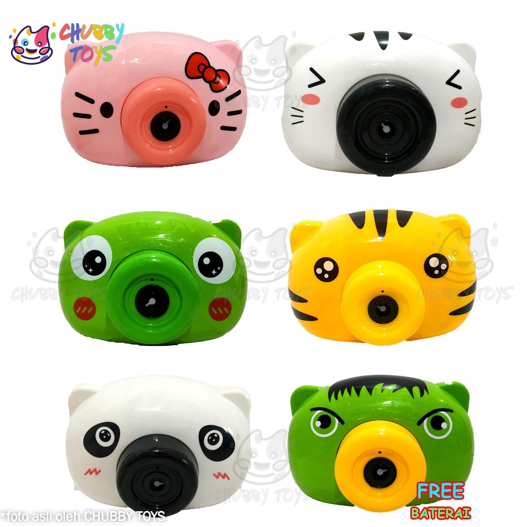 Bubble Camera Kamera Balon Air Lampu & Musik