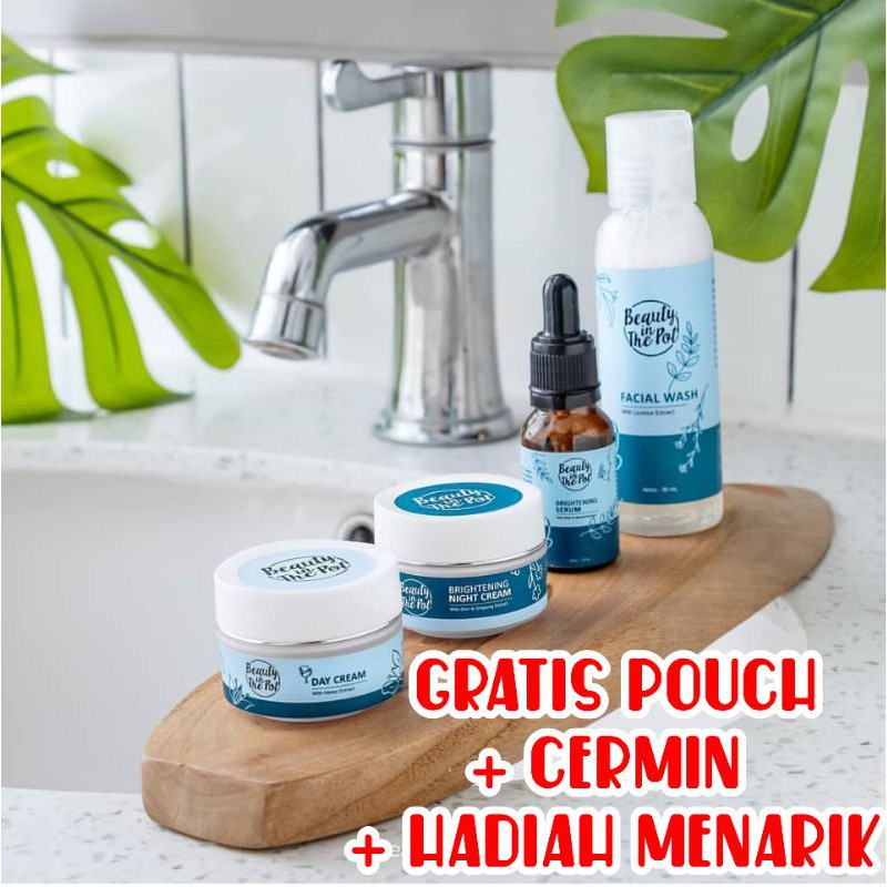 [ 1 Paket ] BEAUTY IN THE POT - SKINCARE WHITEGLOW SERIES BPOM