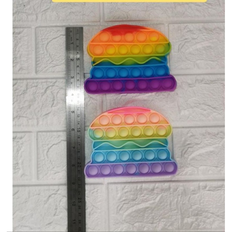 POP IT MURAH | POP IT GROSIR | POP IT RAINBOW MURAH | POP IT MACARON | POP IT-burger rainbow