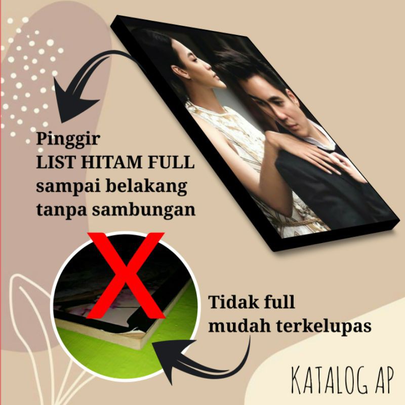 CETAK 17R PLUS BINGKAI 30x40 BANYAK MOTIF KOLASE ads SUPER