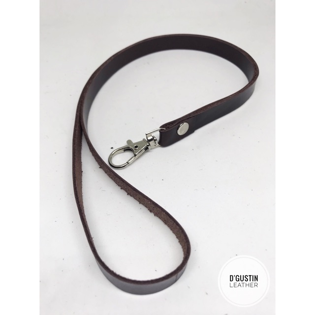 

Lanyard , Tali name tag/ id card dari kulit handmade