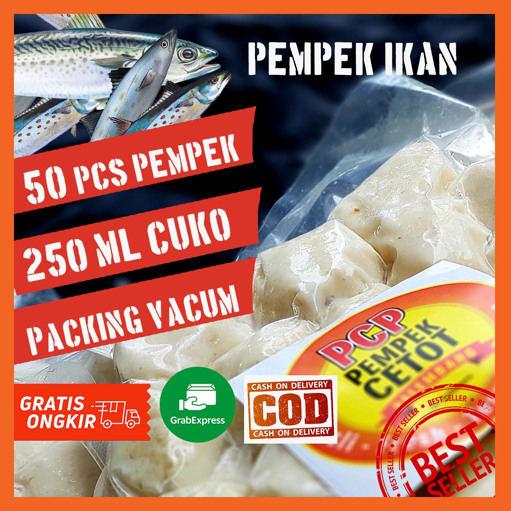 

Pempek Asli Palembang Vacum Frozen 50 pcs Varian IKAN