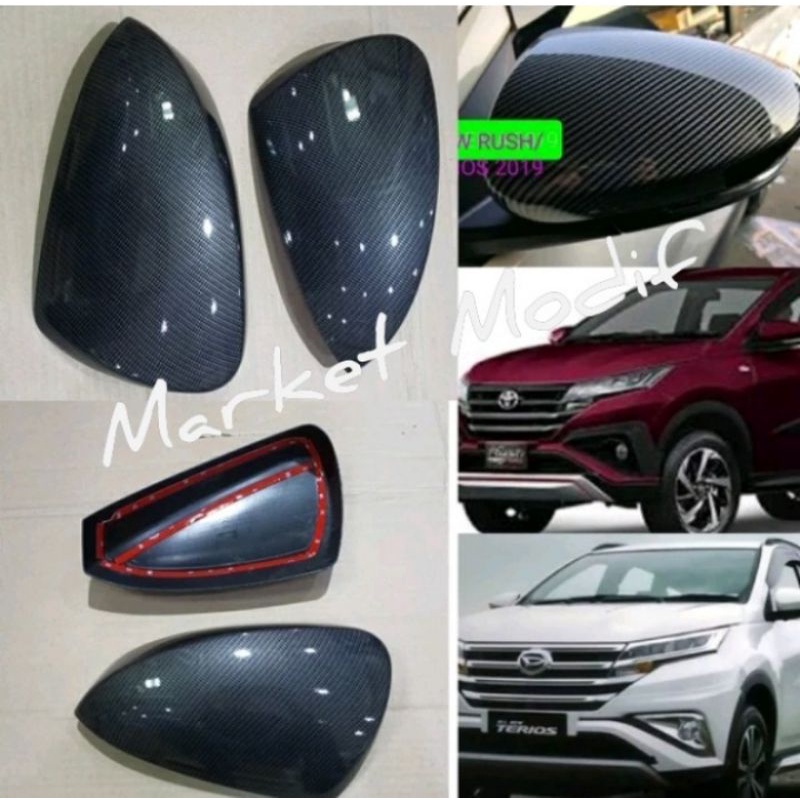 COVER SPION CARBON ALL NEW RUSH TERIOS 2018-2021