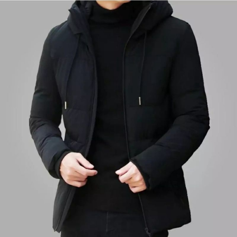 Jaket winter/jaket jubah pria/longcoat/mantel jaket/jaket musim dingin/jaket panjang /jaket casual